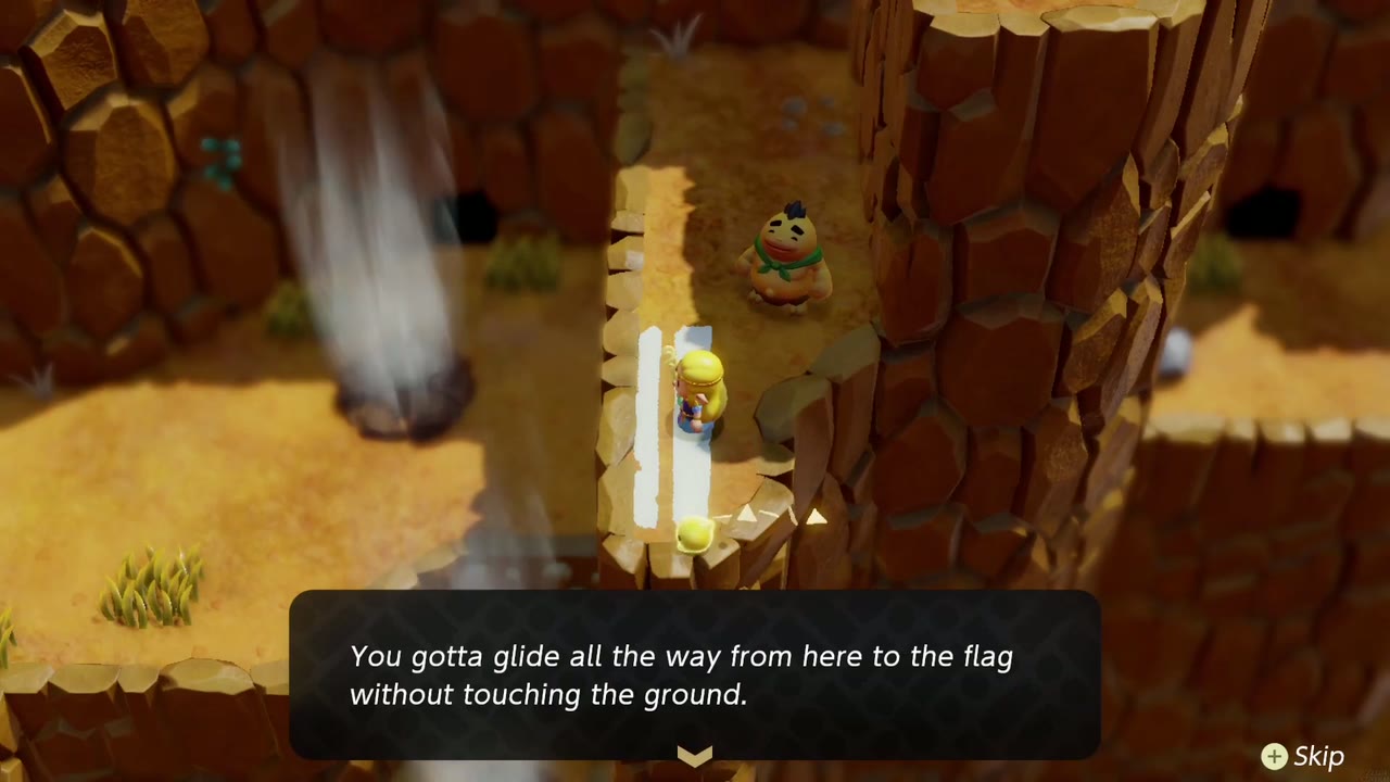 Disian's rule: glide all the way to the flag without touching the ground. Disian's rule: glide all the way to the flag without touching the ground.