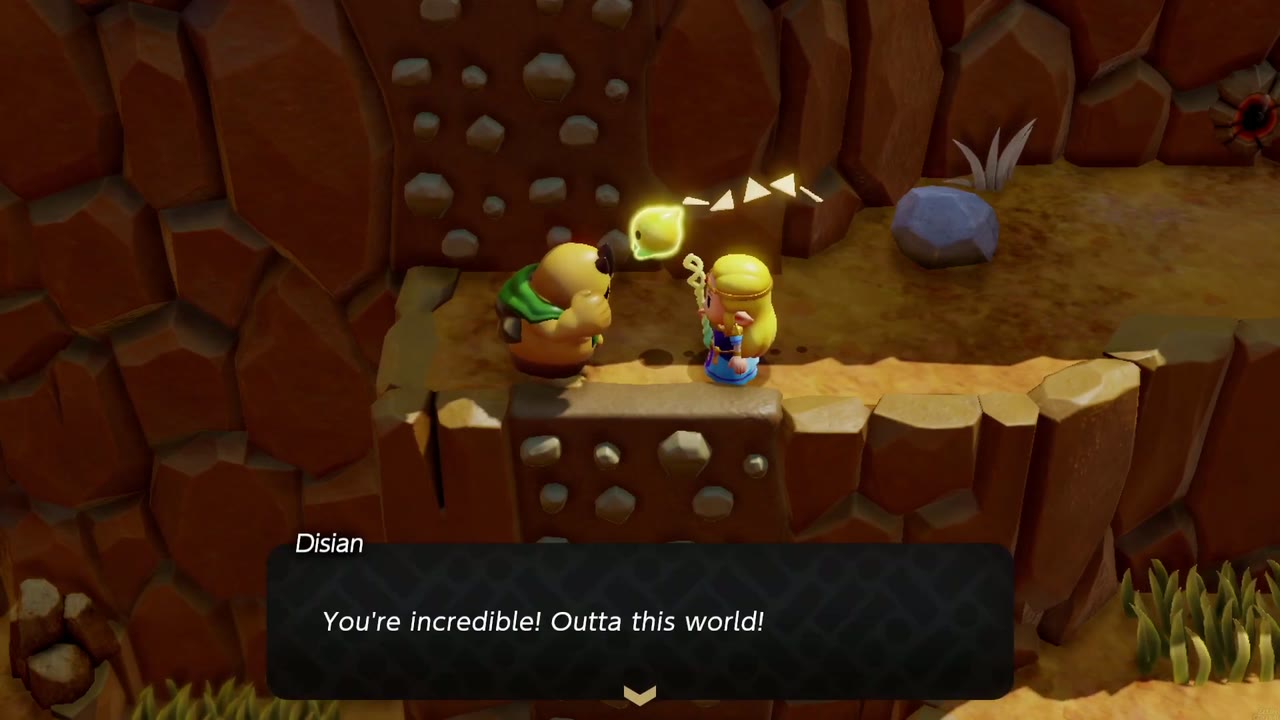 Disian tells Zelda she is incredible after she finishes his course. Disian tells Zelda she is incredible after she finishes his course.