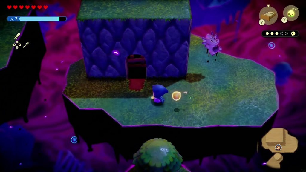 The Jabul Waters Rift - The Legend of Zelda: Echoes of Wisdom Walkthrough 38 Zelda heads for the dark doorway in the stone block that leads into the rift's side-view water section.