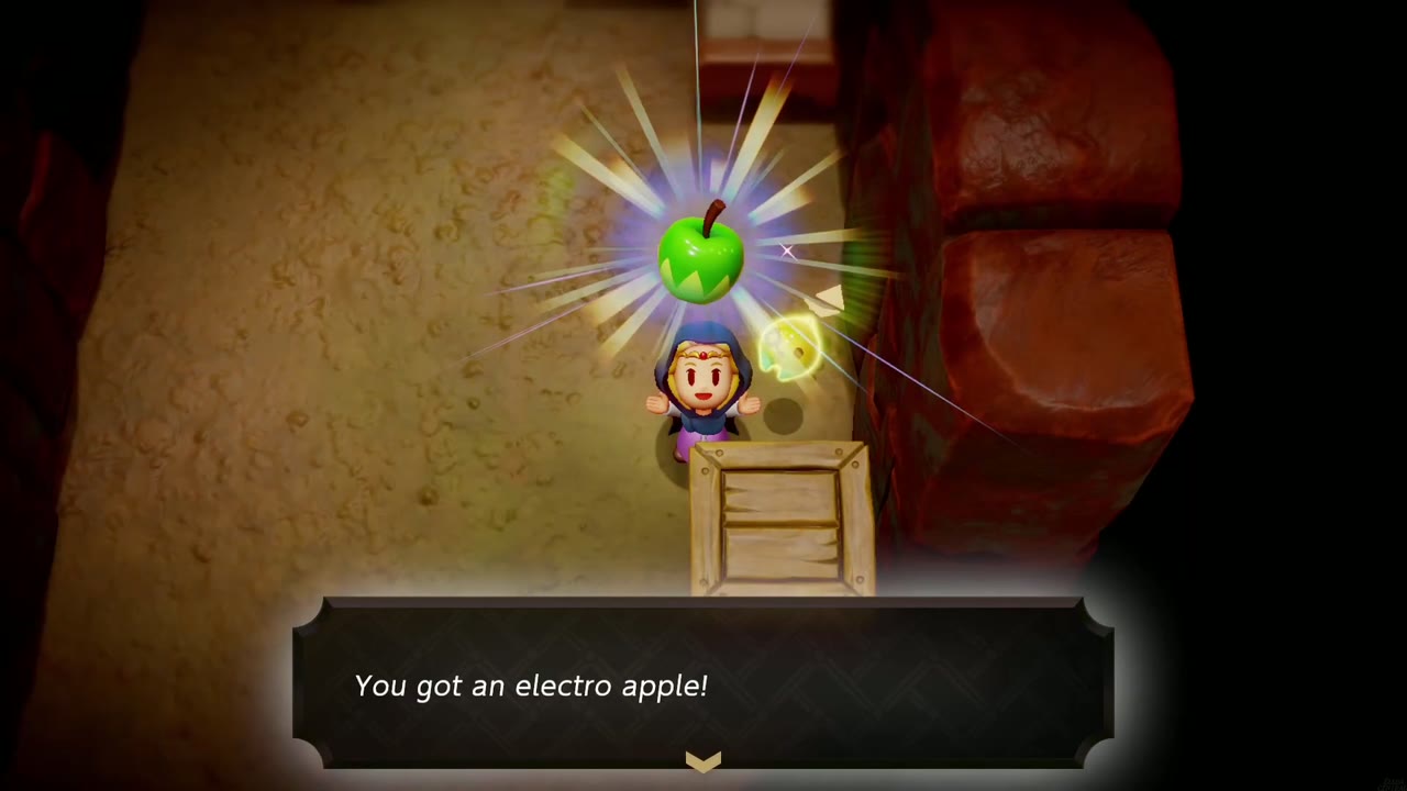 The Mysterious Rifts in Suthorn Forest - The Legend of Zelda: Echoes of Wisdom Walkthrough 15 Zelda holds up an electro apple found in the Bottom of the Well under Suthorn Village