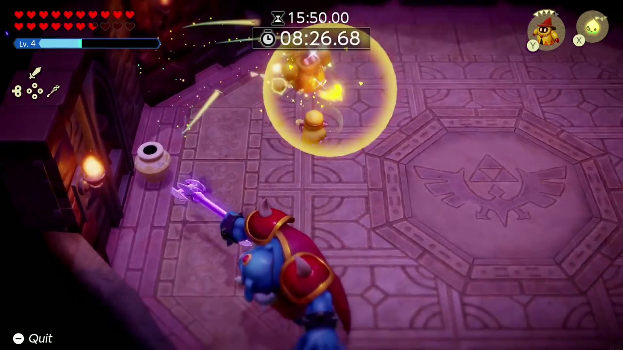 غانون يلوح برمحه الثلاثي باتجاه صدى صوت زيلدا في Hyrule- ساحة كريست في نهاية تجمع الجبابرة الأخير غانون يلوح برمحه الثلاثي باتجاه صدى صوت زيلدا في Hyrule- ساحة كريست في نهاية تجمع الجبابرة الأخير