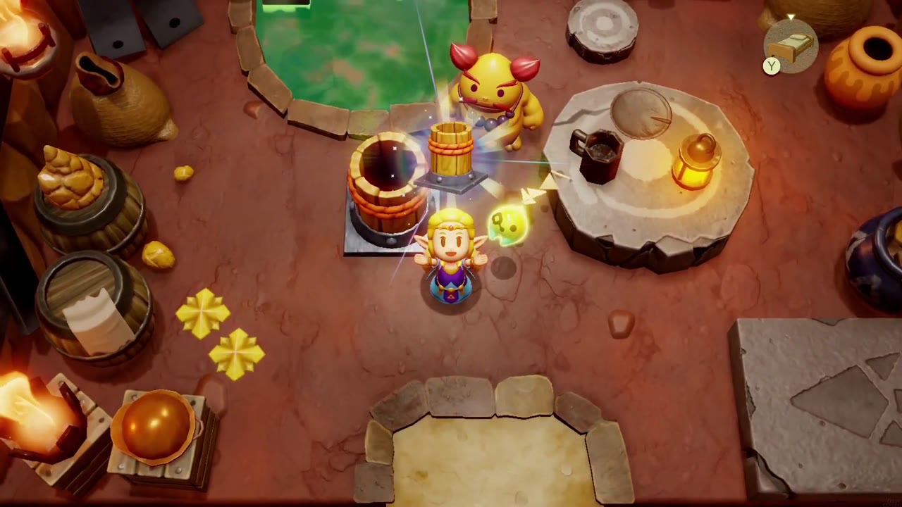 The Fireworks Artist - The Legend of Zelda: Echoes of Wisdom Walkthrough 27 Zelda learns the Firework echo from Basa in her house.