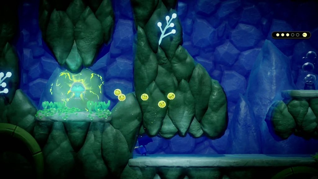The Jabul Waters Rift - The Legend of Zelda: Echoes of Wisdom Walkthrough 40 The fourth group of Tri's friends spills free at the bottom-left, beside the jellyfish in its electric bubble.
