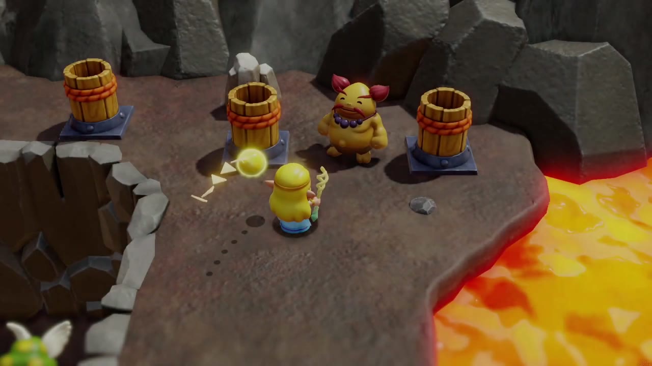 The Fireworks Artist - The Legend of Zelda: Echoes of Wisdom Walkthrough 22 Basa gives Zelda a front-row seat outside for the fireworks show.