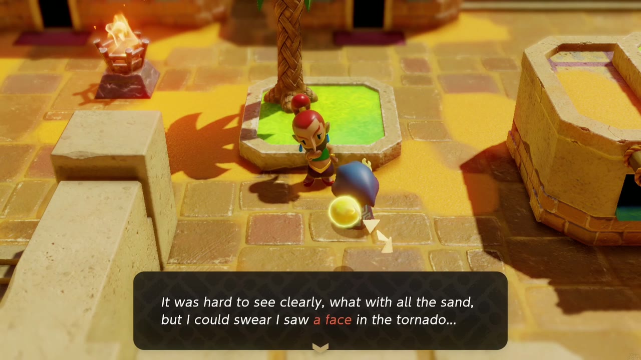 A Gerudo in Gerudo Town swears she saw a face in a tornado, starting Tornado Ghost?. A Gerudo in Gerudo Town swears she saw a face in a tornado, starting Tornado Ghost?.