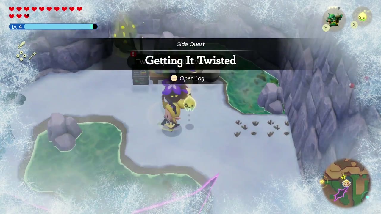 The Side Quest banner for Getting It Twisted appears at the Business Scrub's stand. The Side Quest banner for Getting It Twisted appears at the Business Scrub's stand.
