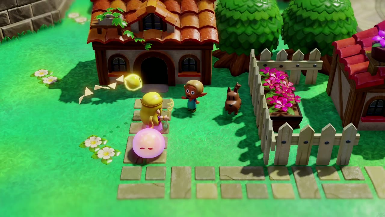 Hyrule Castle: Still Missing - The Legend of Zelda: Echoes of Wisdom Walkthrough 153 Zelda brings the pink Gizmol automaton to the Zol-loving child in Castle Town for An Out-There Zol.