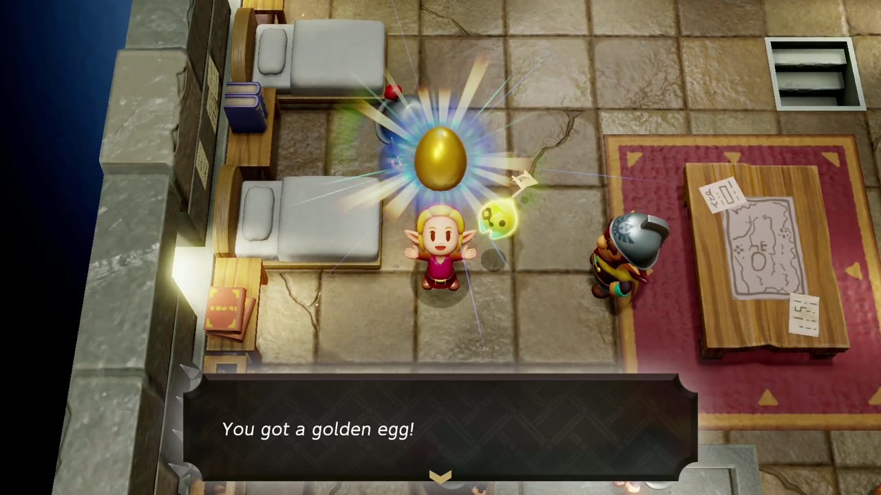 One Soldier Too Many - The Legend of Zelda: Echoes of Wisdom Walkthrough 26 Zelda holds up the Golden Egg that General Wright gives her in the Barracks.