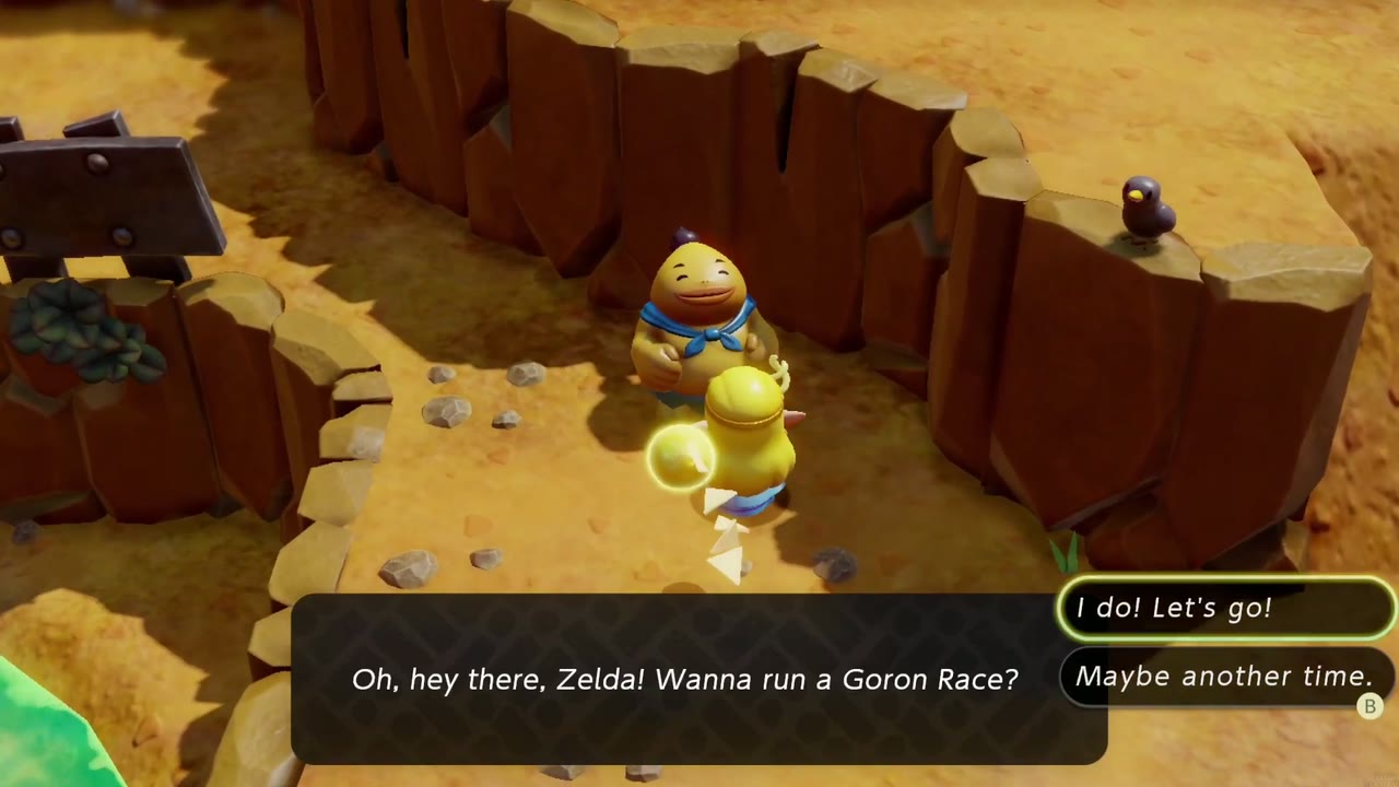 Ready? Set? Goron! - The Legend of Zelda: Echoes of Wisdom Walkthrough 18 The Goron offers Zelda a rematch in the Goron Race.
