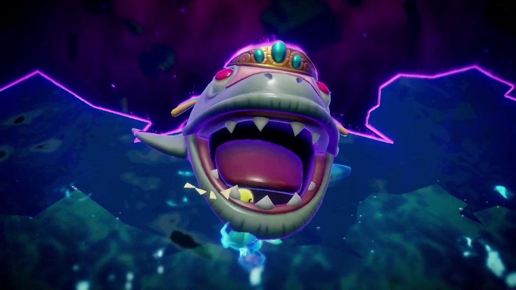 The Jabul Waters Rift - The Legend of Zelda: Echoes of Wisdom Walkthrough 62 The rift-possessed Jabu-Jabu goes down after the feed-and-punish loop, freeing his den.