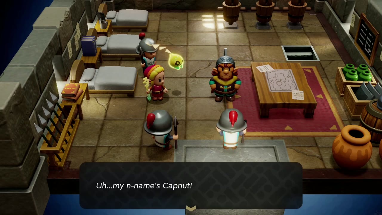 One Soldier Too Many - The Legend of Zelda: Echoes of Wisdom Walkthrough 24 The impostor nervously gives his name: Uh...my n-name's Capnut!
