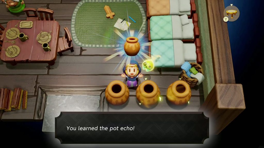 The Mysterious Rifts in Suthorn Forest - The Legend of Zelda: Echoes of Wisdom Walkthrough 10 Zelda learns the Pot echo from the row of pots inside a Suthorn Village house