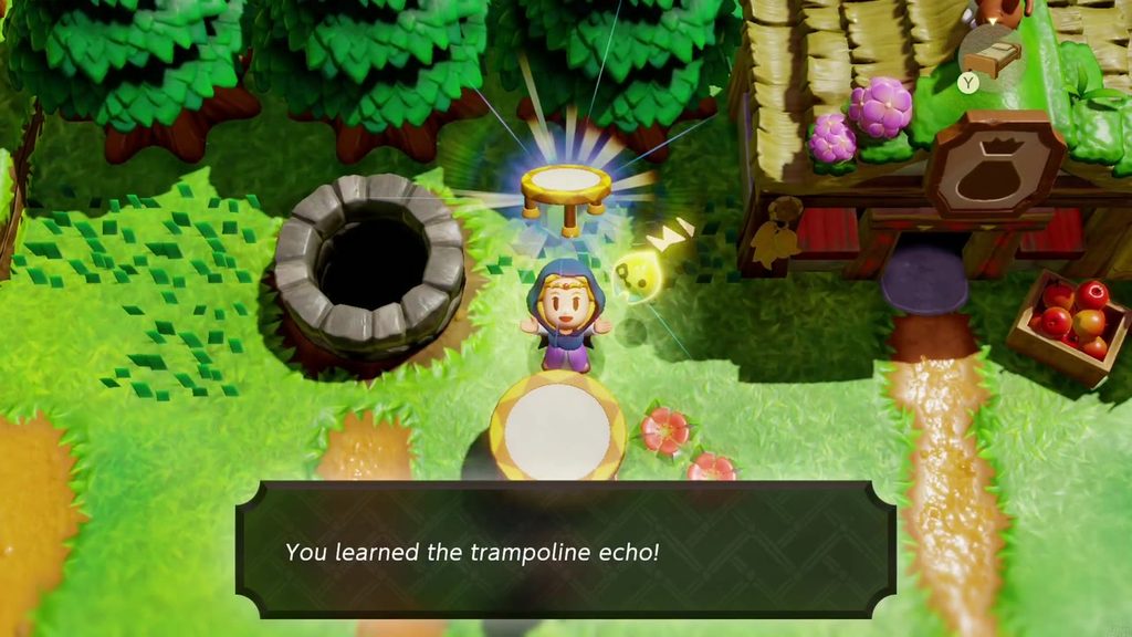 The Mysterious Rifts in Suthorn Forest - The Legend of Zelda: Echoes of Wisdom Walkthrough 8 Zelda learns the Trampoline echo beside the well in Suthorn Village