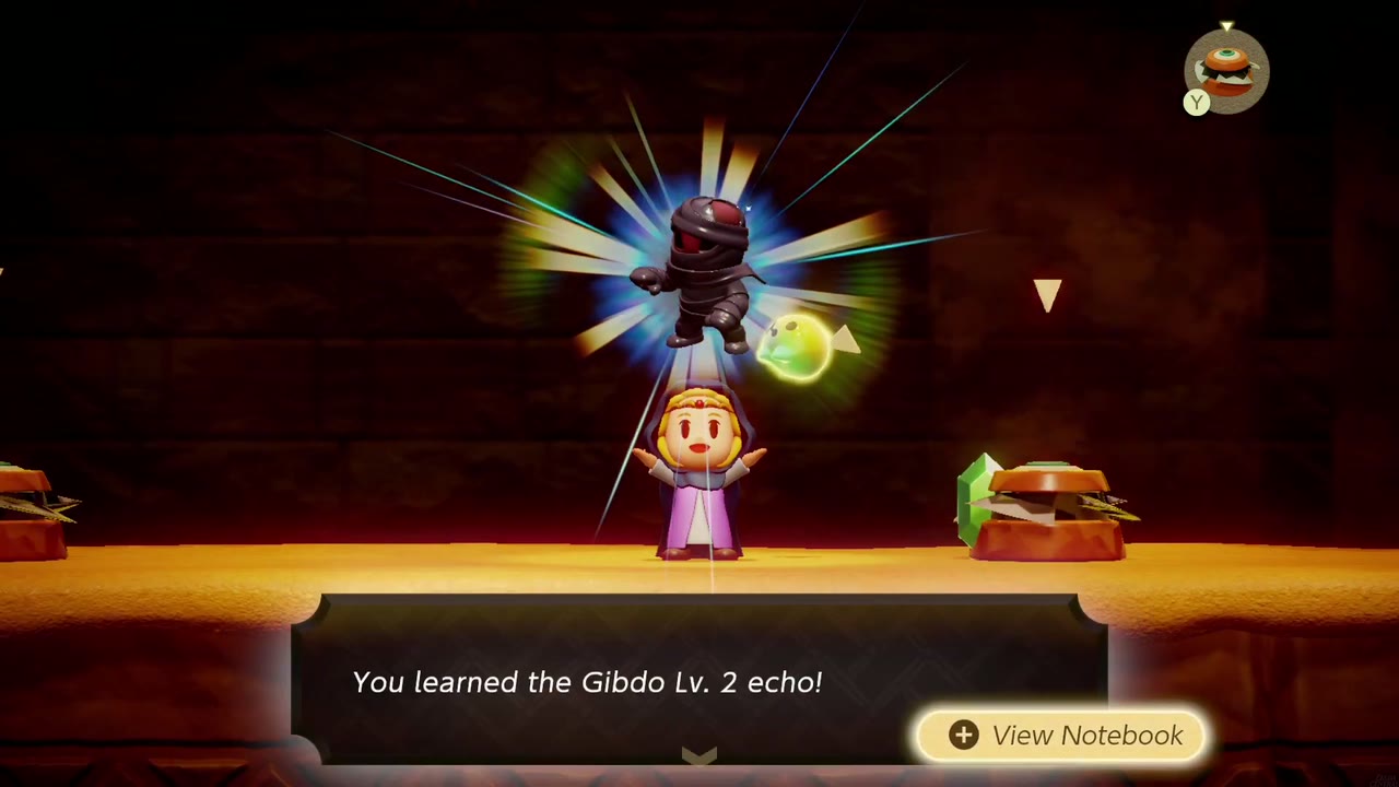 A Rift in the Gerudo Desert - The Legend of Zelda: Echoes of Wisdom Walkthrough 107 Zelda learns the Gibdo Lv. 2 echo in the Cryptic Cavern