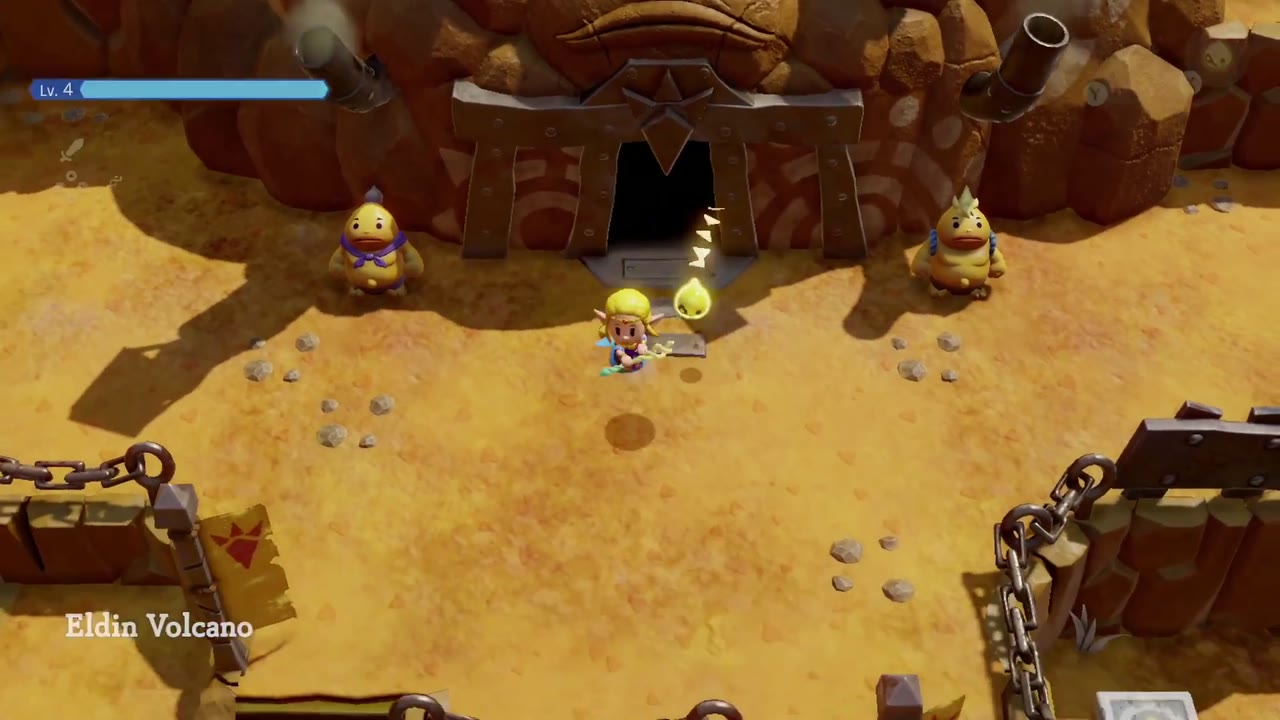 The Fireworks Artist - The Legend of Zelda: Echoes of Wisdom Walkthrough 6 Zelda leaves Goron City and steps back out onto Eldin Volcano.
