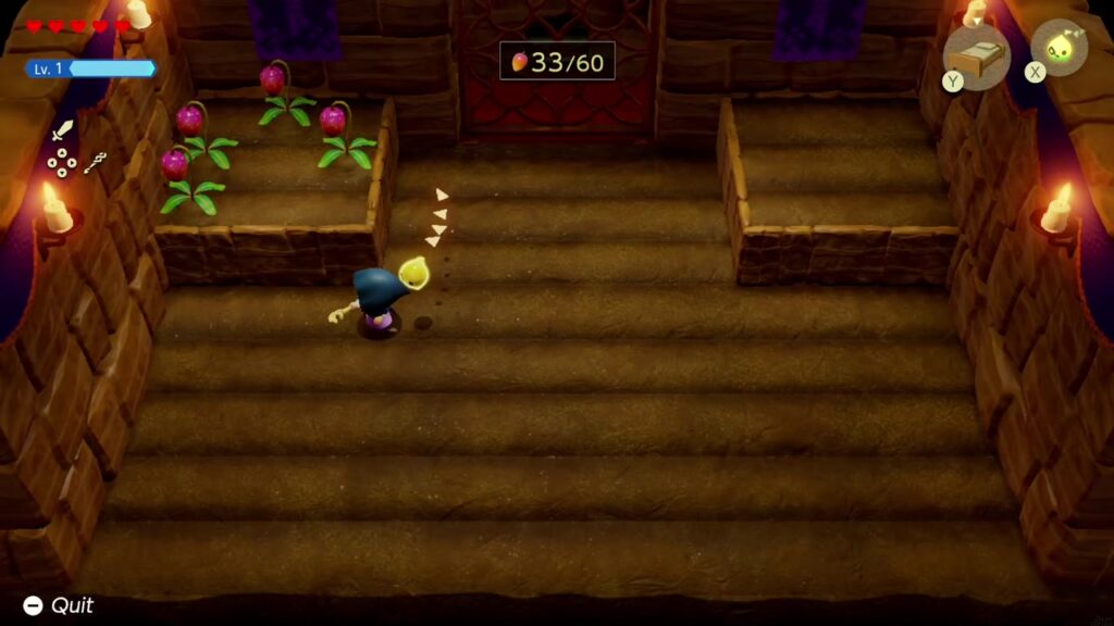 Automatons 44 Zelda harvesting tough mangoes in the lab's basement field, counter at 33/60