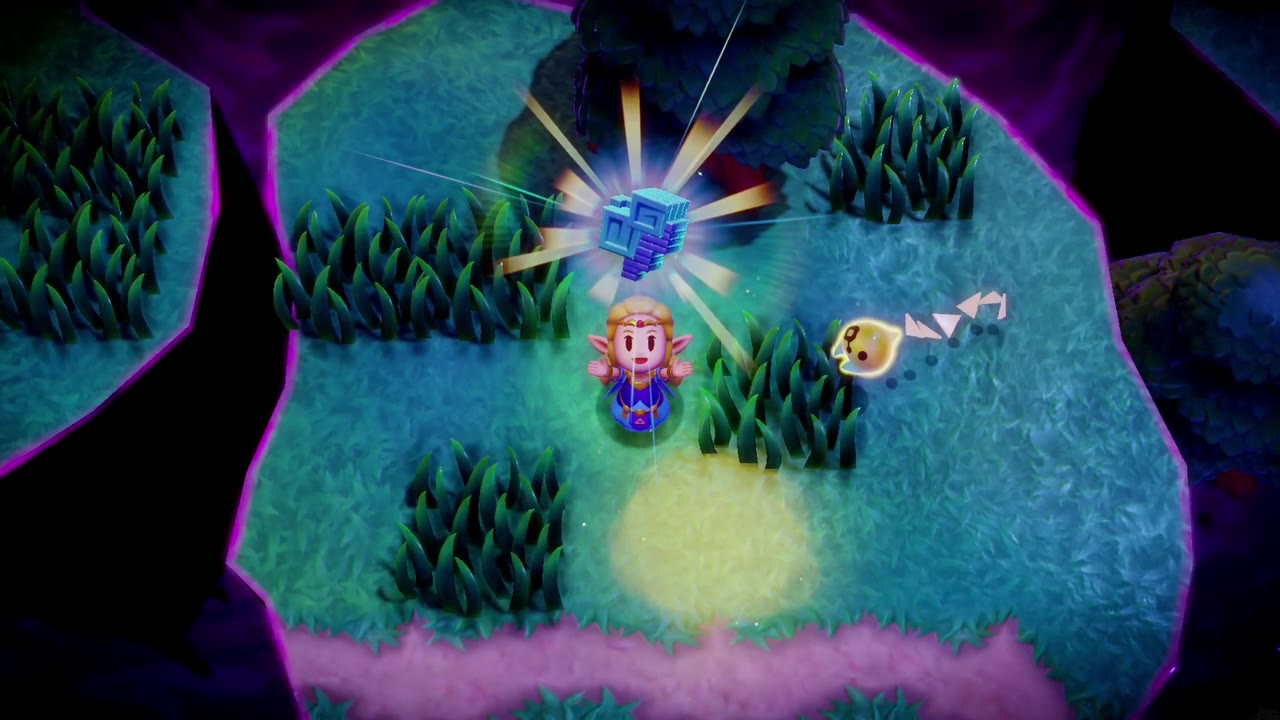 A Might Crystal appears above Zelda after the southern Hyrule Field rift is sealed. A Might Crystal appears above Zelda after the southern Hyrule Field rift is sealed.