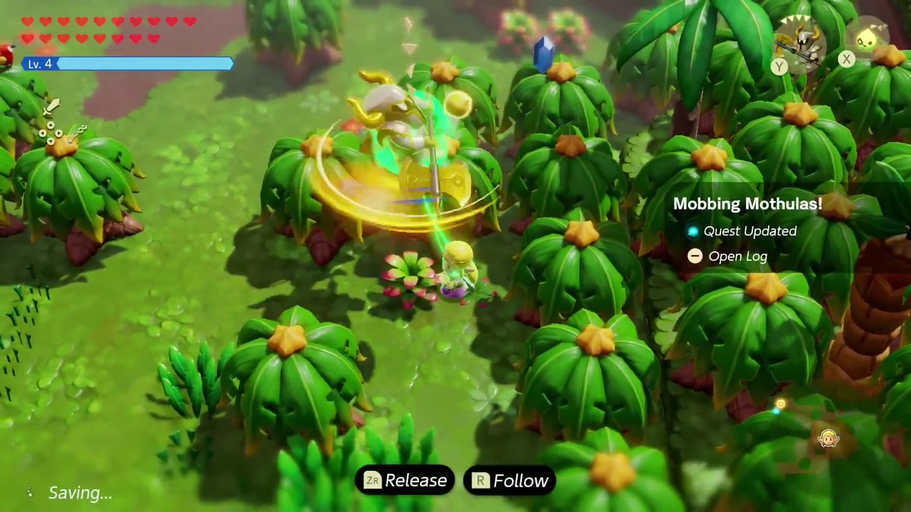 The Mobbing Mothulas! Quest Updated notice appears as the Darknut echo clears the swarm. The Mobbing Mothulas! Quest Updated notice appears as the Darknut echo clears the swarm.