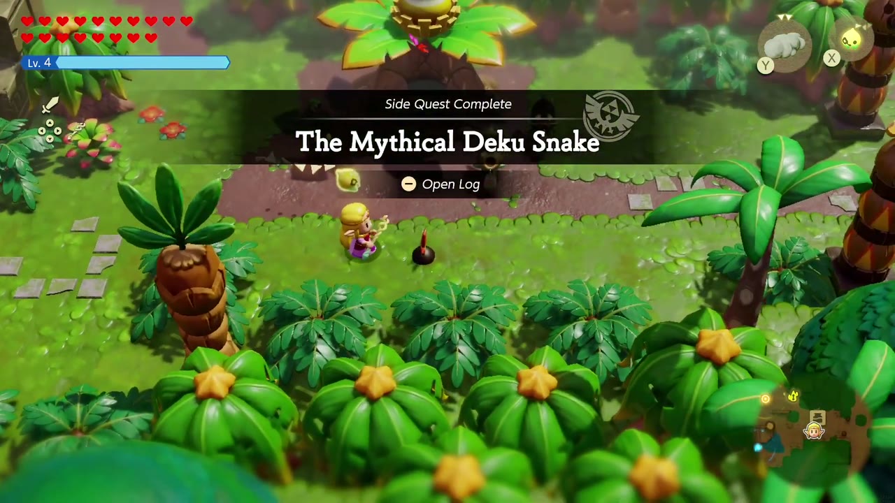The Side Quest Complete banner for The Mythical Deku Snake in Scrubton. The Side Quest Complete banner for The Mythical Deku Snake in Scrubton.
