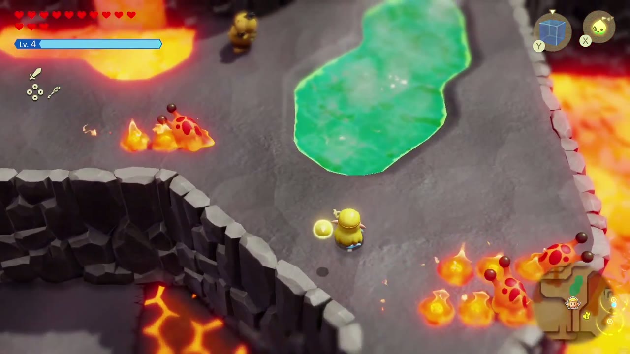 The Fireworks Artist - The Legend of Zelda: Echoes of Wisdom Walkthrough 11 Zelda passes a green hot spring where a Goron mutters What am I gonna do.