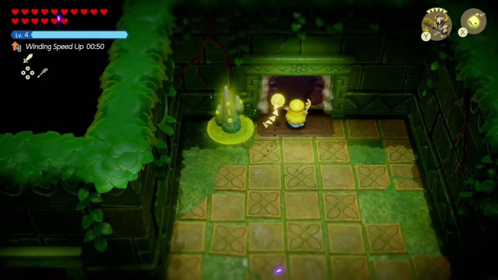 Faron Temple Dungeon - The Legend of Zelda: Echoes of Wisdom Walkthrough 79 Zelda unlocks the big boss door with the Big Key beside the Waypoint statue.