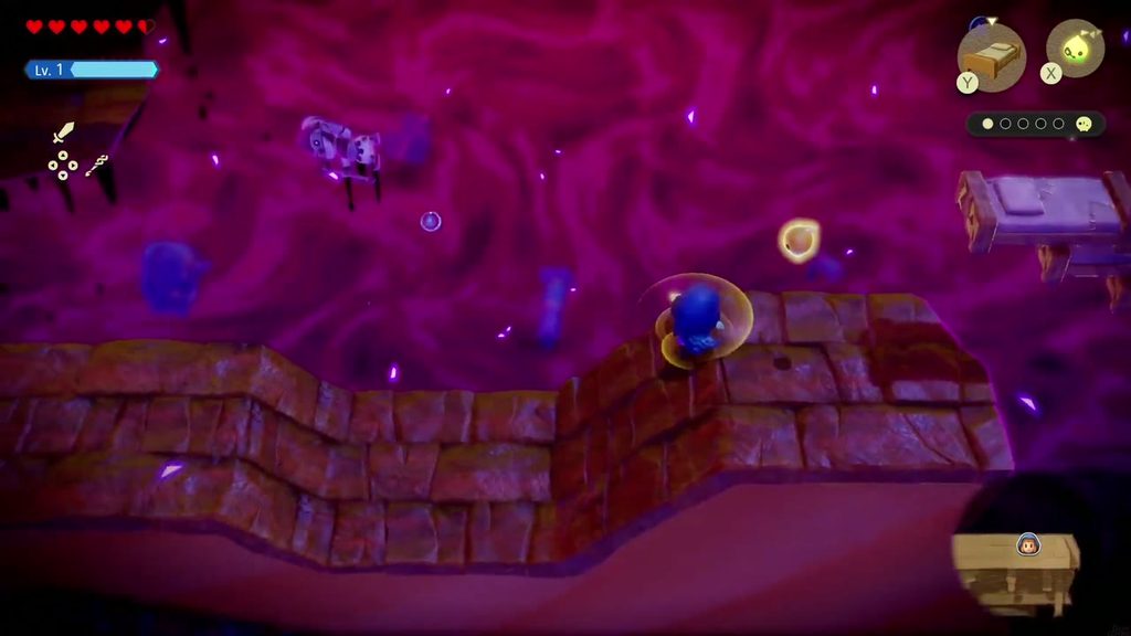 A Rift in the Gerudo Desert - The Legend of Zelda: Echoes of Wisdom Walkthrough 71 Zelda heads back across the Old Bed bridge to the stone walkway after freeing the first friend.