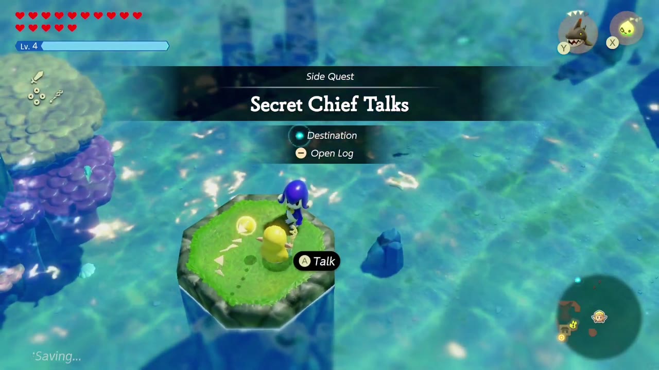 Rogma at Sea Zora Village starts the Secret Chief Talks side quest. Rogma at Sea Zora Village starts the Secret Chief Talks side quest.