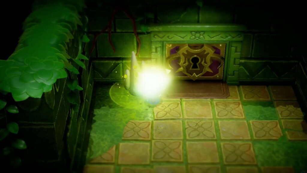 Faron Temple Dungeon - The Legend of Zelda: Echoes of Wisdom Walkthrough 66 Zelda uses the Small Key on the locked door in Faron Temple; the keyhole glows.