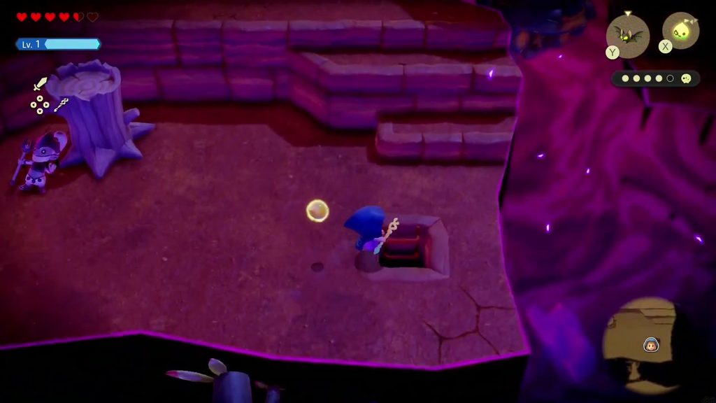 A Rift in the Gerudo Desert - The Legend of Zelda: Echoes of Wisdom Walkthrough 83 Zelda at the square hole in the floor near the stilled Facette stump, the way down to the last Tri friend.