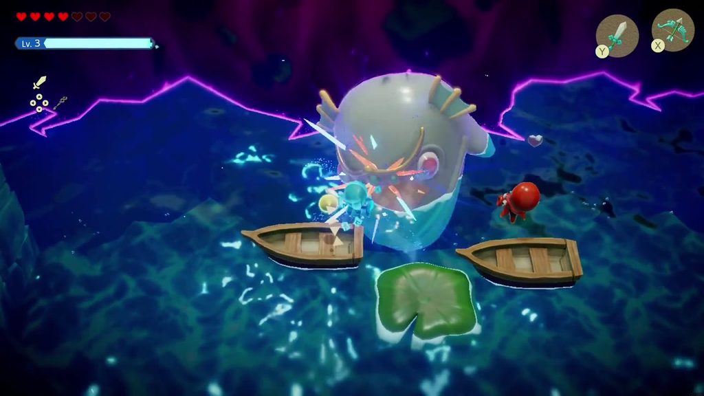 The Jabul Waters Rift - The Legend of Zelda: Echoes of Wisdom Walkthrough 57 Tri says she can open the rift behind the big fish, but not until that creature is out of the way.