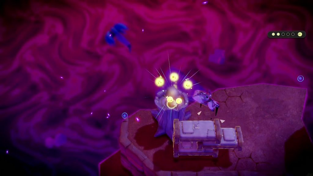A Rift in the Gerudo Desert - The Legend of Zelda: Echoes of Wisdom Walkthrough 78 The third Tri friend bursts free from the stump in the Still World, raising the friend counter to three.