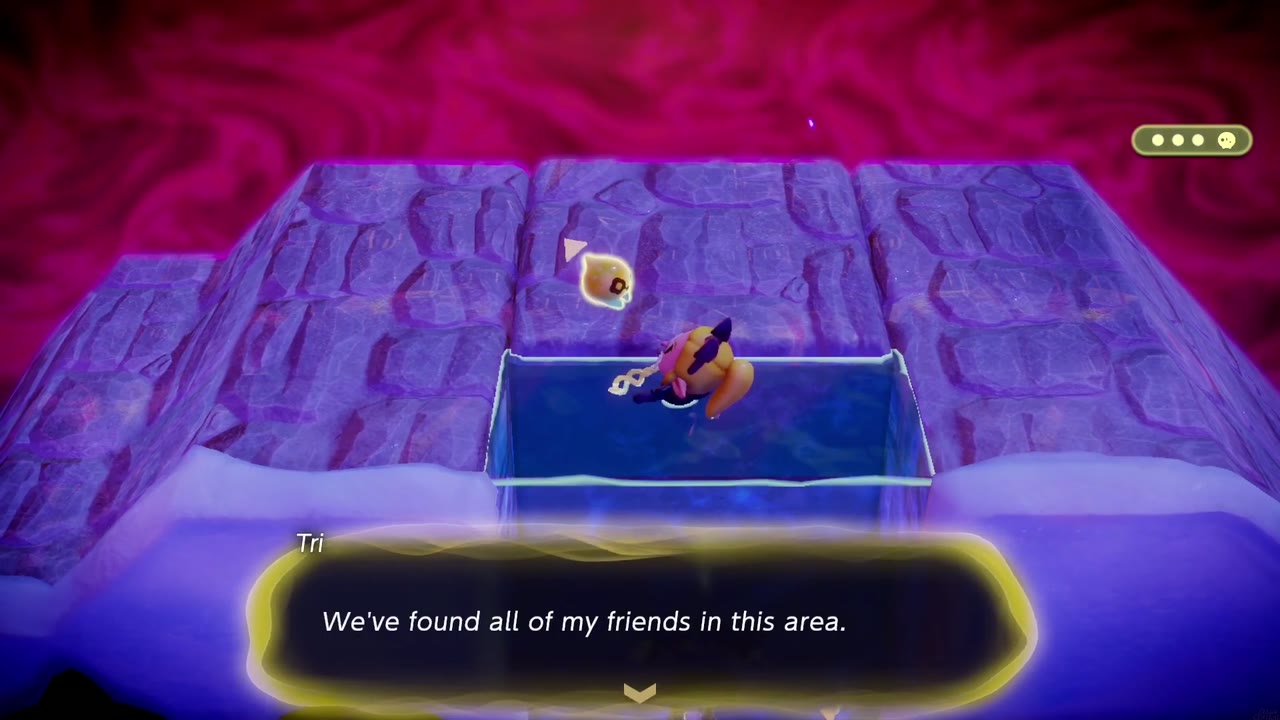 Tri sagt, sie hätten alle ihre Freunde in der Stilled Hebra Mountain Passage gefunden. Tri sagt, sie hätten alle ihre Freunde in der Stilled Hebra Mountain Passage gefunden.