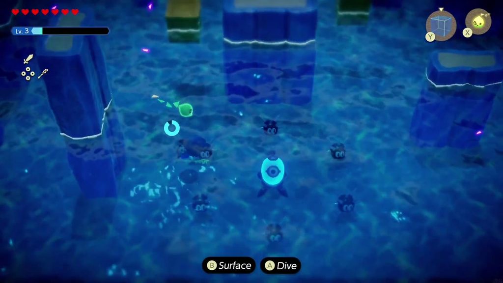 The fourth eye device sits underwater, ringed by spiky Sea Urchins.