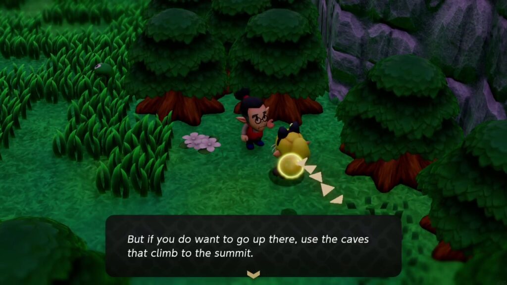 Hebra Mountain: A Rift on Holy Mount Lanayru - The Legend of Zelda: Echoes of Wisdom Walkthrough 4 The villager advises using the caves that climb to the summit if you want to go up Hebra Mountain.
