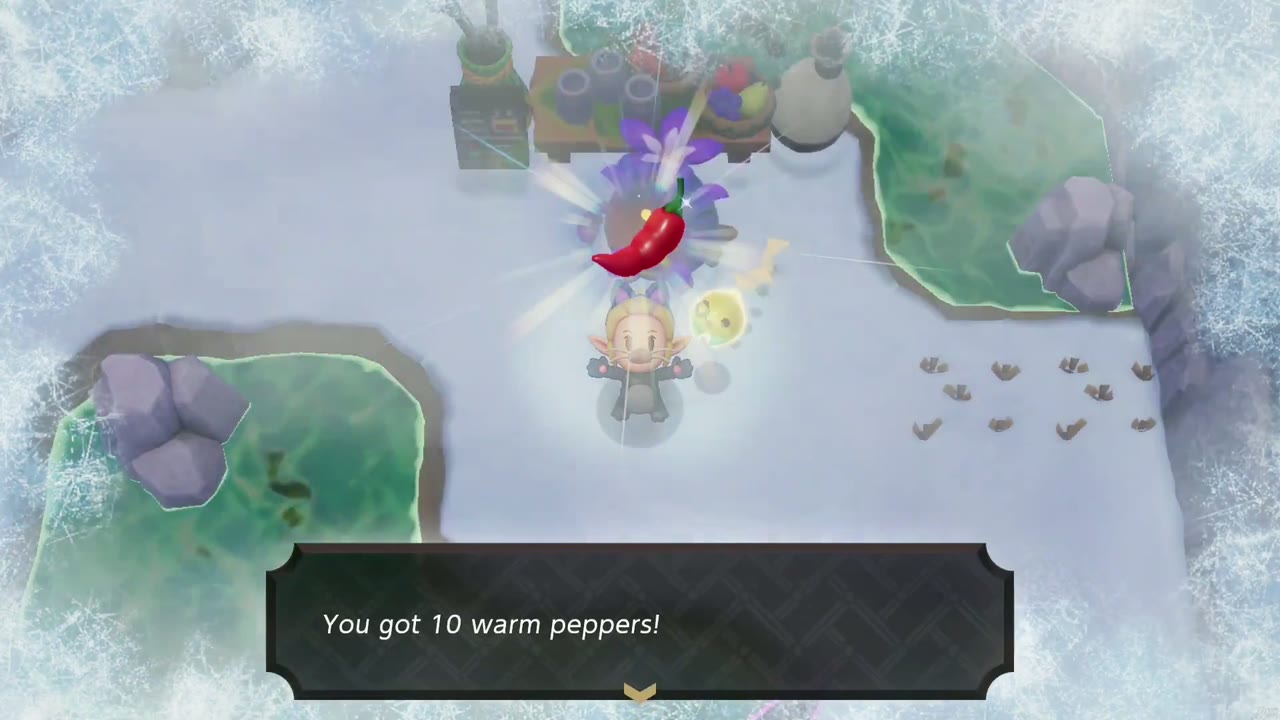 Zelda holds up 10 Warm Peppers, the Business Scrub's thanks for the pumpkin. Zelda holds up 10 Warm Peppers, the Business Scrub's thanks for the pumpkin.