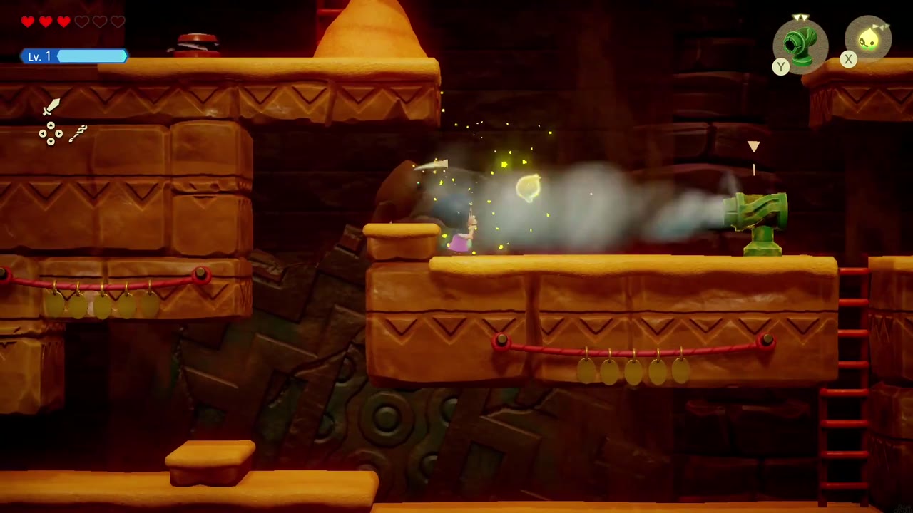 A Rift in the Gerudo Desert - The Legend of Zelda: Echoes of Wisdom Walkthrough 106 A wind cannon blasts away the sand pile blocking the passage
