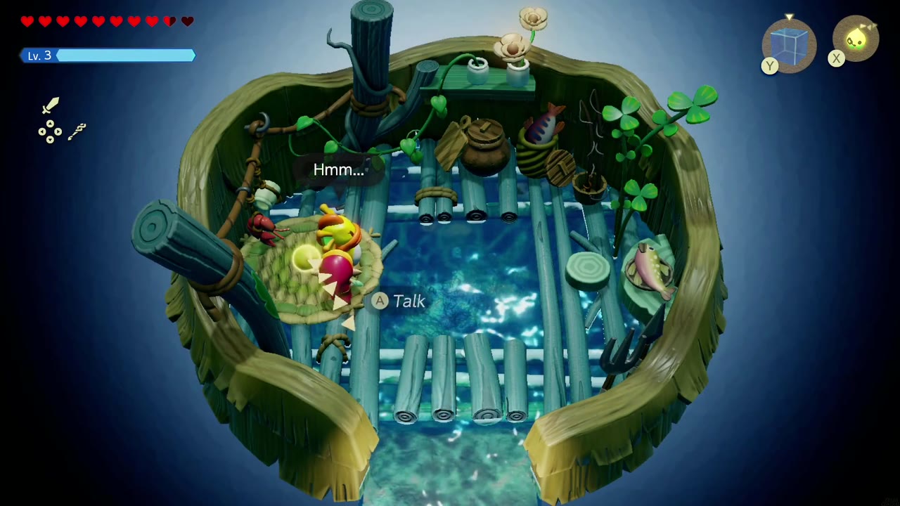 Das Zora Die Mutter steht am Pool in ihrer Hütte, auf ihrer Sprechblase steht „Hmm…“. Das Zora Die Mutter steht am Pool in ihrer Hütte, auf ihrer Sprechblase steht „Hmm…“.