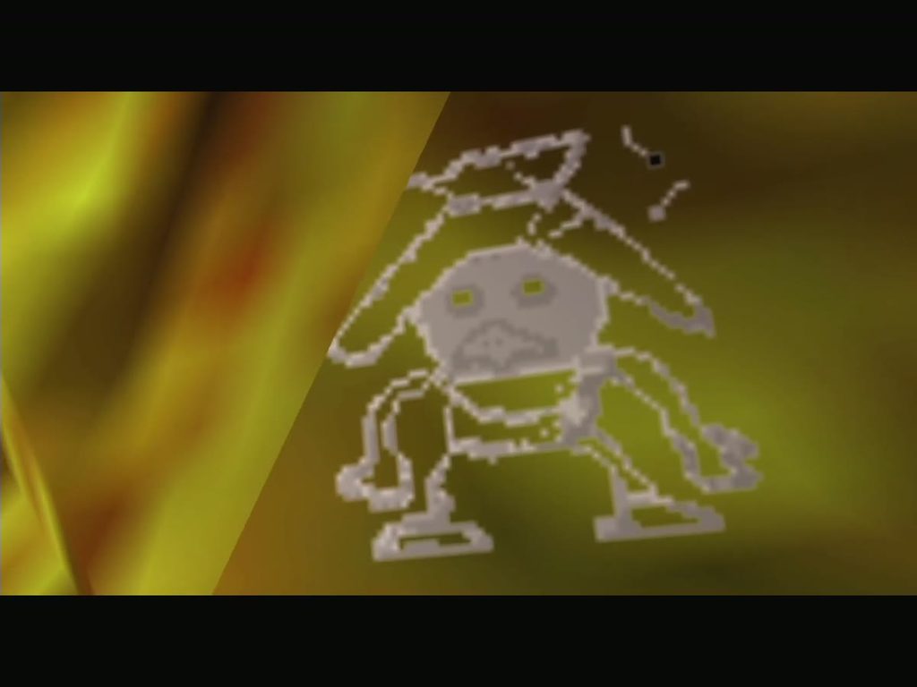 The drawing Tatl and Tael scratched into the great tree in Termina Field.