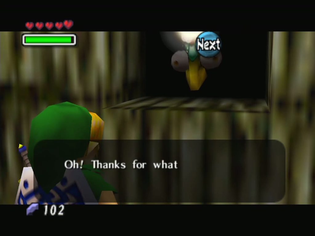 Koume thanks Link for rescuing her and offers the boat cruise for free.