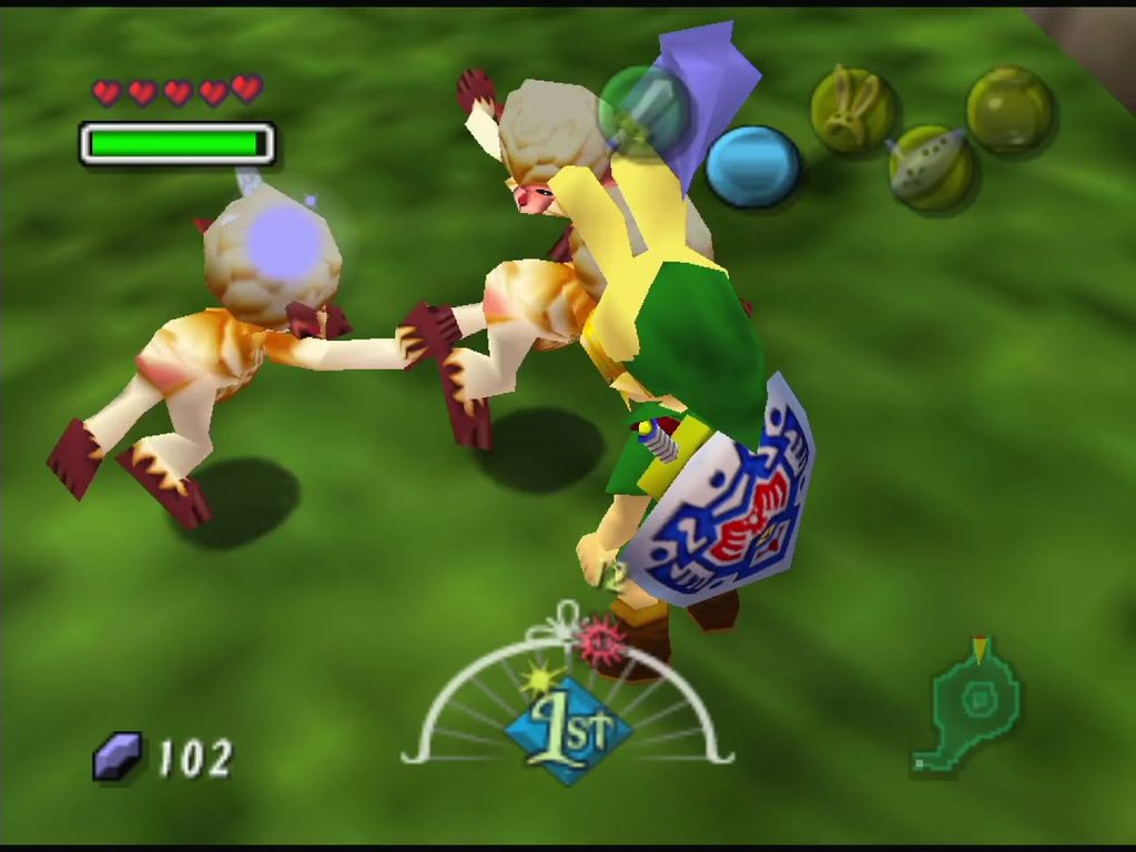 The monkeys tell Link that one of their companions has been captured by the Deku.