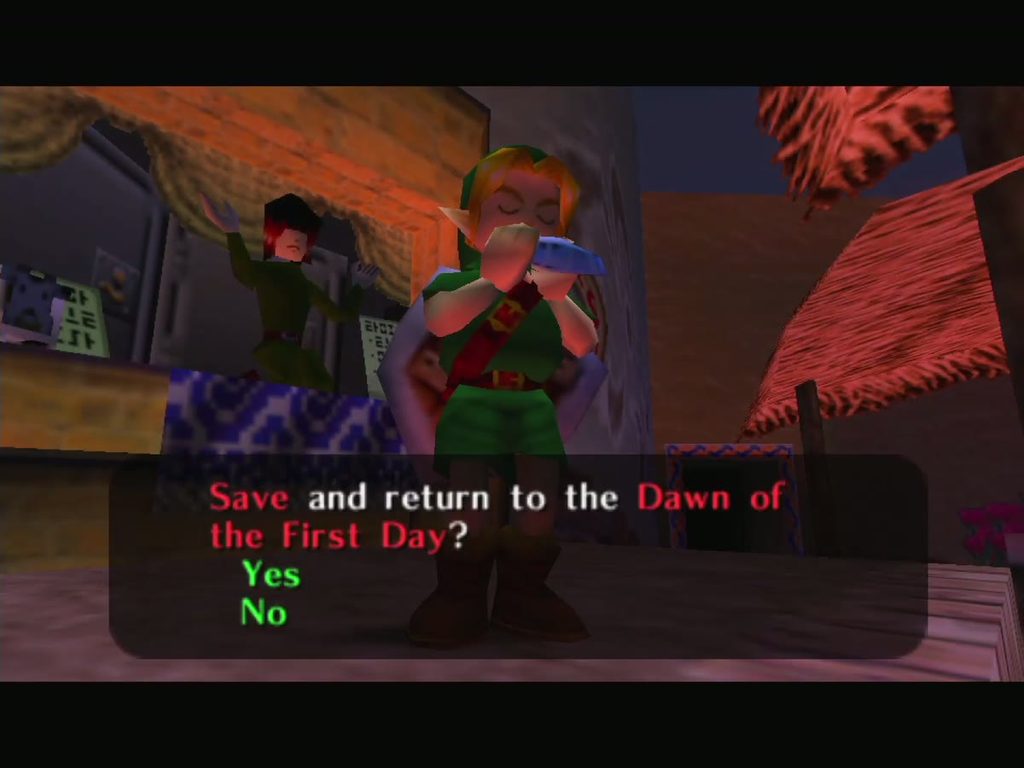The prompt to save and return to the Dawn of the First Day. The prompt to save and return to the Dawn of the First Day.