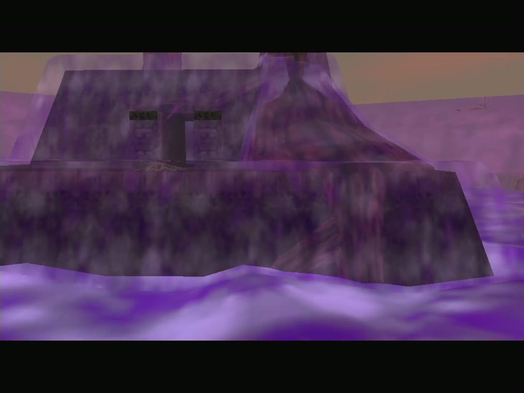 Woodfall Temple rises out of the poison swamp.