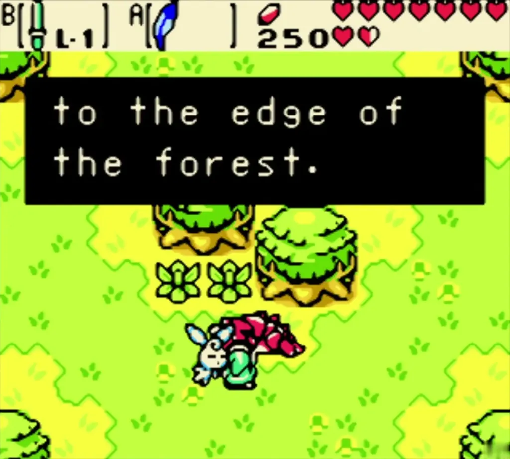 Fairy child saying they will take Link to the edge of the forest Fairy child saying they will take Link to the edge of the forest