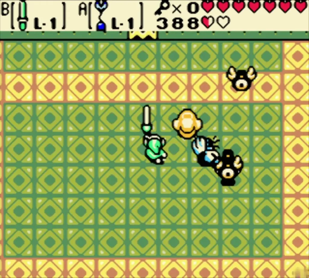 Link slashing Eyesoar's big central eye after the swap