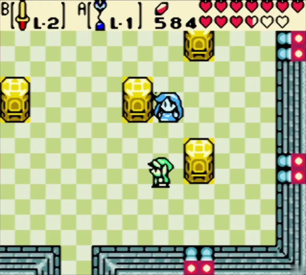 Nayru's body lying on the floor after Veran is pushed out