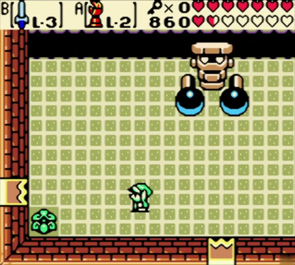 Ramrock in its final phase with chained balls for fists