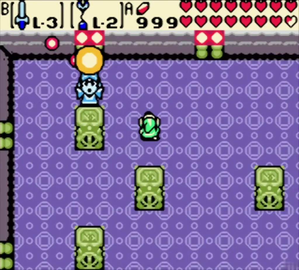 Veran's shadow form looms under her floating eyes at the top of the arena