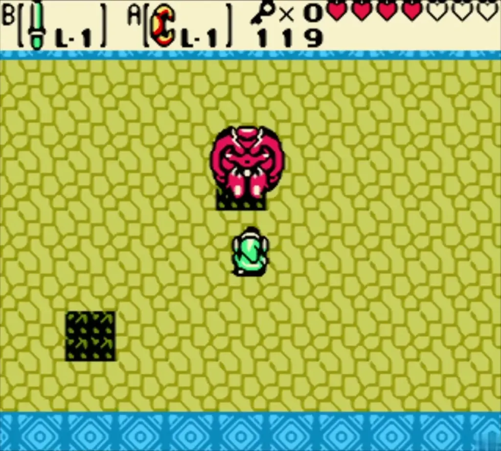 Red winged crab Swoop above Link in the Wing Dungeon mini-boss room