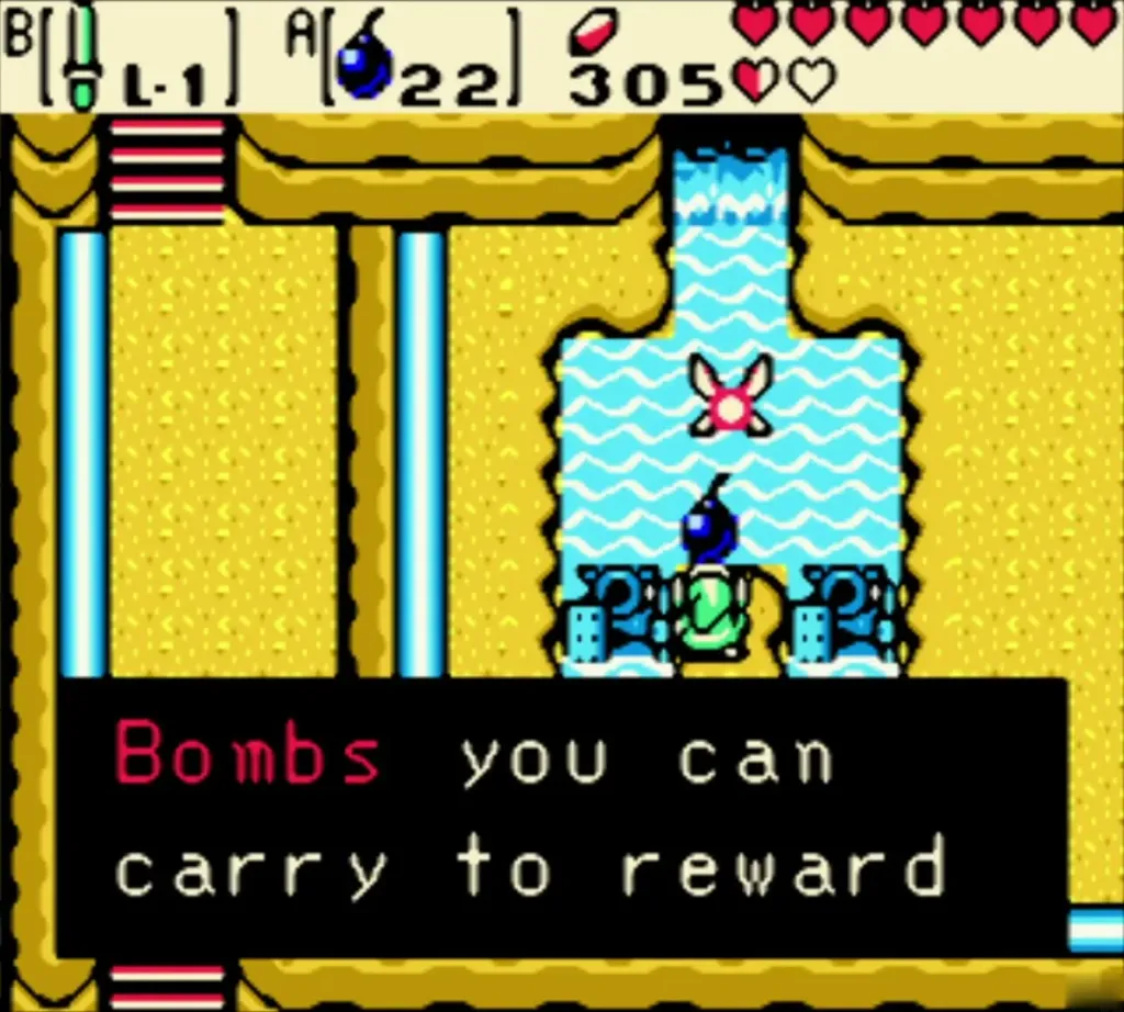 Bomb fairy on Talus Peaks telling Link about the bombs he can carry Bomb fairy on Talus Peaks telling Link about the bombs he can carry