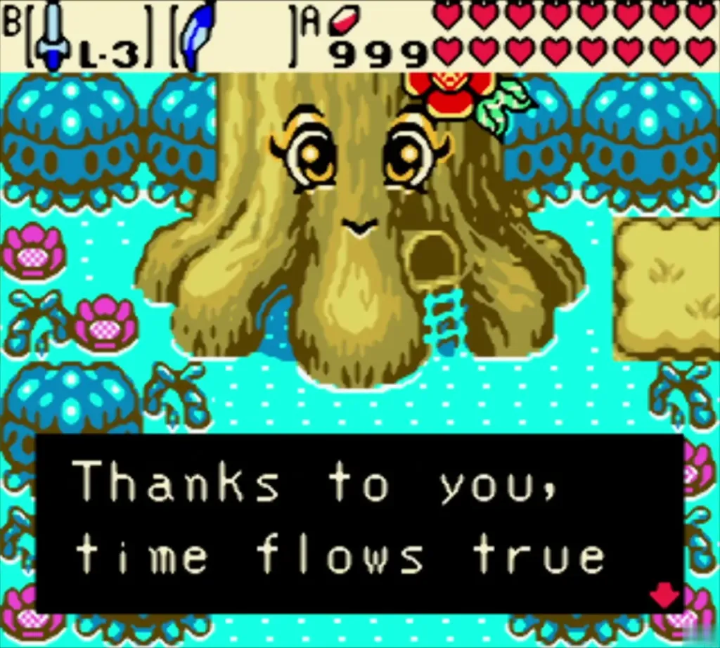 The Maku Tree speaking to Link after the eight Essences are collected The Maku Tree speaking to Link after the eight Essences are collected